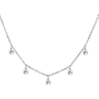 Módní doplněk S`Agapõ Třpytivý ocelový náhrdelník Luce SCE01 + 2 měsíce na vrácení zboží