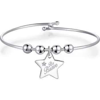 Náramek S'Agapõ Pevný ocelový náramek Be Brave Be My Always SBM38 + 2 měsíce na vrácení zboží