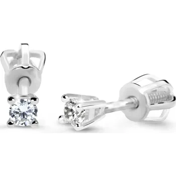 Náušnice Cutie Diamonds Minimalistické náušnice pecky z bílého zlata s brilianty DZ60129-30-00-X-2 + 2 měsíce na vrácení zboží