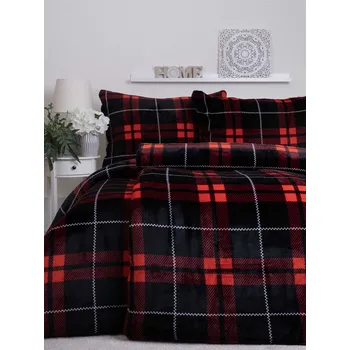 Povlečení Prodloužené povlečení mikroplyš Exclusive – Scot červené