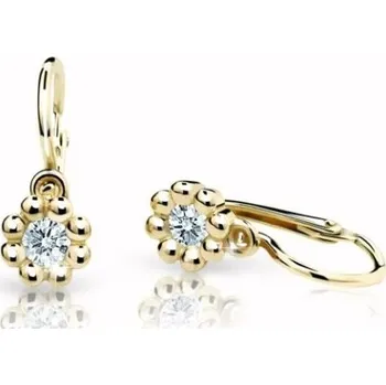 Náušnice Cutie Diamonds Kytičkové dětské náušnice ze žlutého zlata s brilianty DC2030-10-00-X-1 + 2 měsíce na vrácení zboží