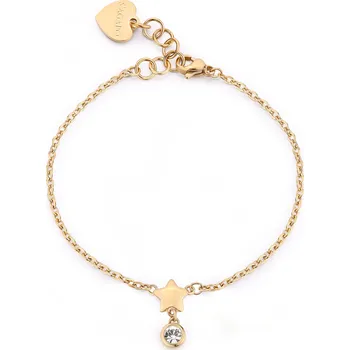 Náramek S'Agapõ Pozlacený náramek s hvězdičkou Luce SCE28 + 2 měsíce na vrácení zboží
