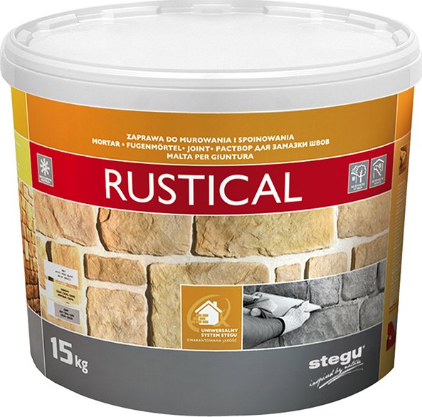 STEGU RUSTICAL 15 kg - spárovací malta hrubá Odstín: šedá