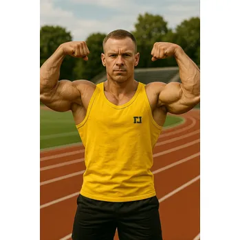 Pánské tílko Pánské tílko Legal Life Gym Basic Yellow velikost: M