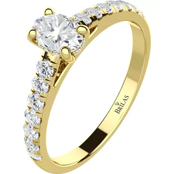 Šperk Brilanto G Briliant - zásnubní prsten ze žlutého zlata s brilianty