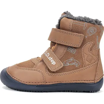 Chlapecká zimní obuv Zimní boty DD Step W063-52130A Chocolate 31, Vnitřní délka boty: 19,9 cm