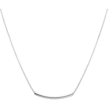Náhrdelník MOISS Minimalistický stříbrný náhrdelník pro ženy N0001146 + 2 měsíce na vrácení zboží