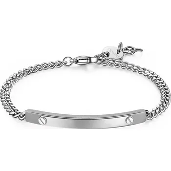 Náramek S'Agapõ Pánský ocelový náramek s lesklým středem Proud SPD11 + 2 měsíce na vrácení zboží