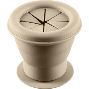 dětská jídelní sada Silikonová miska na sušenky s přísavkou, Sand Beige