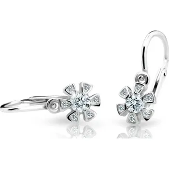 Náušnice Cutie Diamonds Dětské náušnice z bílého zlata s brilianty DC2156-10-00-X-2 + 2 měsíce na vrácení zboží