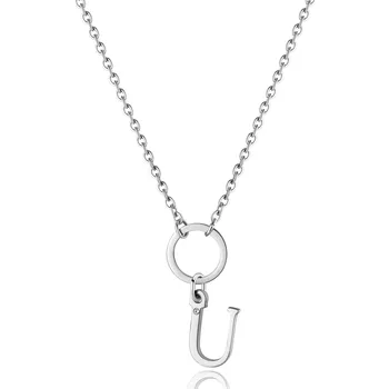 Módní doplněk S'Agapõ Dámský ocelový náhrdelník s písmenem U Happy SHAC84 + 2 měsíce na vrácení zboží