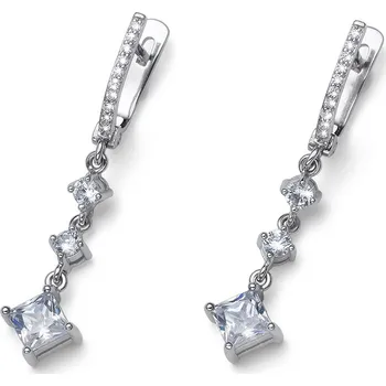 Šperk Oliver Weber Krásné stříbrné náušnice s kubickými zirkony Achive 62141 + 2 měsíce na vrácení zboží