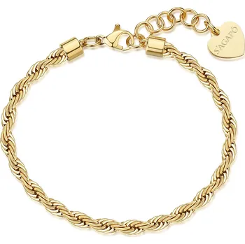 Náramek S'Agapõ Něžný pozlacený náramek Valis Chunky SHK115 + 2 měsíce na vrácení zboží