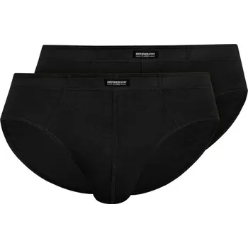 Slipy HENDERSON Pánské slipy 2 pack 1440 Basic black 4XL