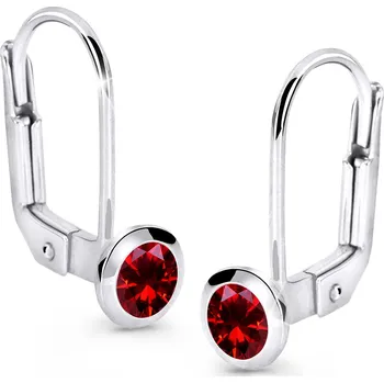 Náušnice Cutie Diamonds Půvabné visací náušnice z bílého zlata s rubíny DZ8003-55-RU-X-2 + 2 měsíce na vrácení zboží