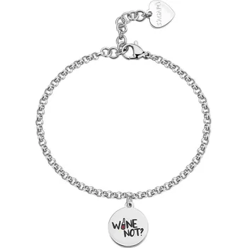 Náramek S'Agapõ Ocelový náramek s přívěskem Be My Family SBY041 + 2 měsíce na vrácení zboží