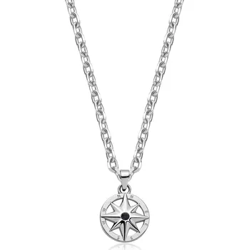 Módní doplněk S'Agapõ Ocelový pánský náhrdelník Kompasová růžice Nautika SNK04 + 2 měsíce na vrácení zboží