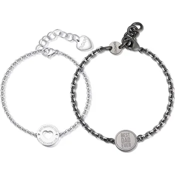 Náramek S'Agapõ Sada ocelových náramků pro tátu a dceru Me + You SEY15 + 2 měsíce na vrácení zboží