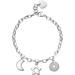 S'Agapõ Kouzelný ocelový náramek s přívěsky Happy SHAR11 + 2 měsíce na vrácení zboží