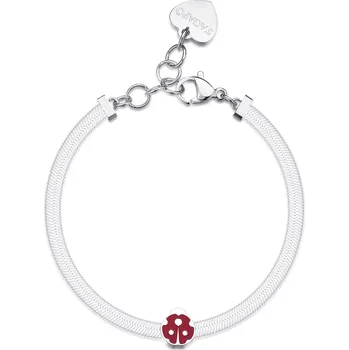 Náramek S'Agapõ Stříbrný ocelový náramek Beruška Click SCK247 + 2 měsíce na vrácení zboží