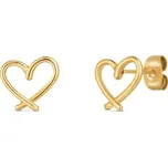 Vuch Minimalistické pozlacené náušnice Srdíčka Emery Gold + 2 měsíce na vrácení zboží