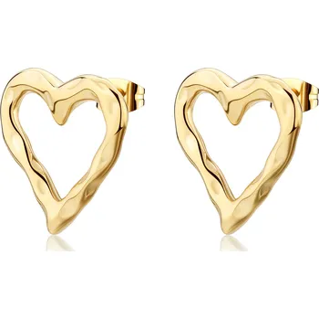 Módní doplněk S'Agapõ Luxusní pozlacené náušnice ve tvaru srdce Emotion SMO24 + 2 měsíce na vrácení zboží