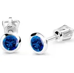 Cutie Diamonds Elegantní náušnice z bílého zlata se safíry DZ8003-30-SF-X-2 + 2 měsíce na vrácení zboží