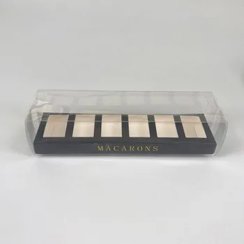 Dárková krabička Krabička na 6 makronek, černá - Cakesicq