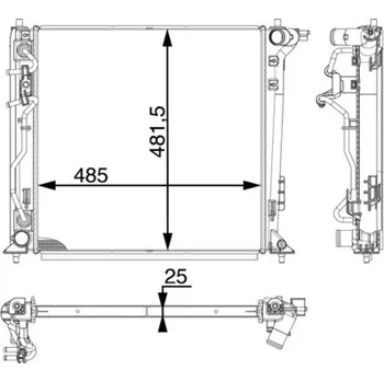 Chladič motoru Chladič vody pro motor MAHLE ORIGINAL CR 1979 000P