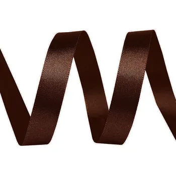 Stuha Atlasová stuha svazky po 5 m šíře 10 mm Varianta: 31 hnědá kávová, Balení: 5 m