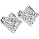 Brilio Náušnice z bílého zlata s krystaly 239 001 00574 07 + 2 měsíce na vrácení zboží