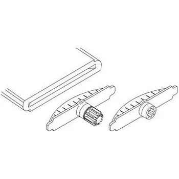 Okno MACO RUSTICO lamelové koncovky sada Vario k fafrézování, černá (10070)