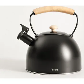 Konvice na čaj Rychlovarná konvice | VIRGEN ESSENTIALS | černá s dřevěnou rukojetí | 2,5 l | 732539