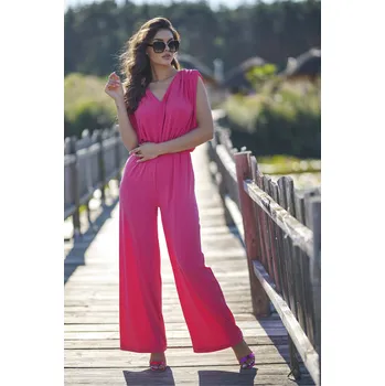 Dámský overall Dámský overal se širokými nohavicemi NU480 Barva: Růžová, Velikost: L/XL