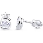 Cutie Jewellery Náušnice z bílého zlata se zirkony Z8029-30-10-X-2 + 2 měsíce na vrácení zboží