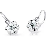 Cutie Jewellery Dětské náušnice z bílého zlata C2213-10-X-2 bílá + 2 měsíce na vrácení zboží