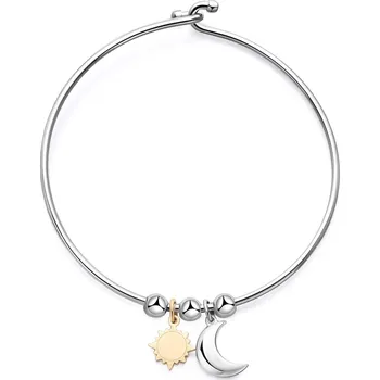 Náramek S'Agapõ Pevný ocelový bicolor náramek Slunce a Měsíc Feelings SFE13 + 2 měsíce na vrácení zboží