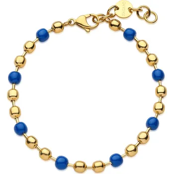 Náramek S'Agapõ Pánský korálkový náramek z pozlacené oceli Ripple SRP67 + 2 měsíce na vrácení zboží