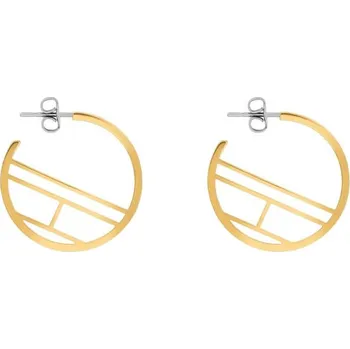 Šperk Tommy Hilfiger Pozlacené ocelové náušnice kruhy TH2780329 + 2 měsíce na vrácení zboží