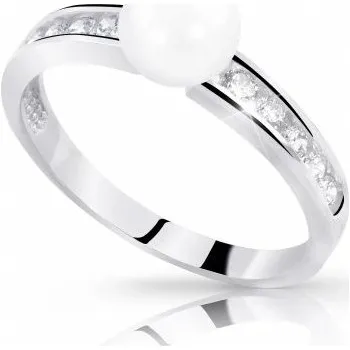 Prsten Cutie Jewellery Elegantní prsten z bílého zlata s perlou Z8035-10-X-2 60 mm + 2 měsíce na vrácení zboží