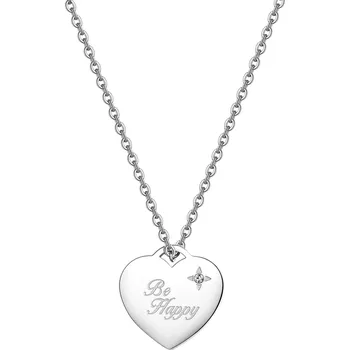 Módní doplněk S`Agapõ Srdíčkový náhrdelník Be My Always Be Happy SBM05 + 2 měsíce na vrácení zboží