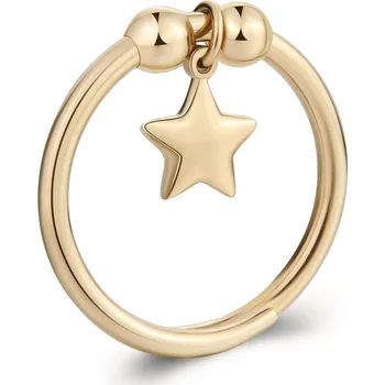 Módní doplněk S'Agapõ Nastavitelný pozlacený prsten Hvězda Feelings SFE36 + 2 měsíce na vrácení zboží