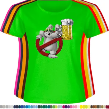 Dámské tričko damske-levne-bavlnene-tricko-digitalni-potisk-duch-pivo Barva: Lime - limetková, velikost: XL