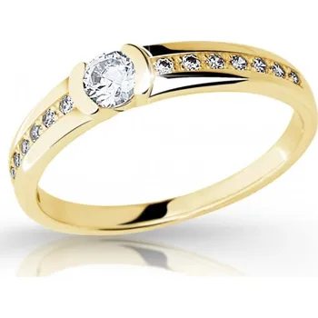 Prsten Cutie Jewellery Blyštivý prsten ze žlutého zlata se zirkony Z6708–2106-10-X-1 56 mm + 2 měsíce na vrácení zboží