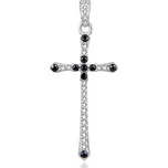 MOISS Originální stříbrný přívěsek Křížek se zirkony P0001241 + 2 měsíce na vrácení zboží