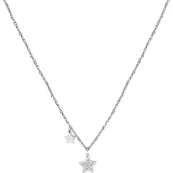 Módní doplněk S'Agapõ Slušivý ocelový náhrdelník s hvězdičkou Aurora SAR22 + 2 měsíce na vrácení zboží