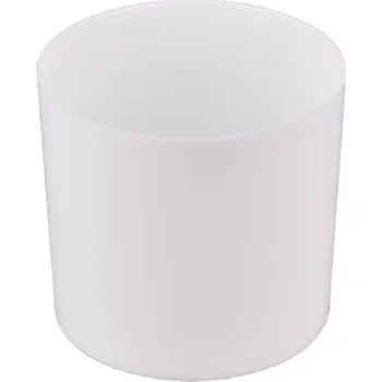 Květináč Plastový květináč Cylindr 9 cm bílý