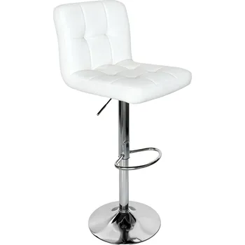 Barová židle Max-i Barová židle CANDY 2 NEW ekokůže bílá / chrom