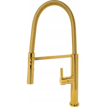 Vodovodní baterie Kuchyňská baterie Luxury Gold zlatá s vytahovací sprcha 48 cm MUST HAVE