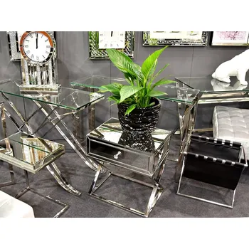 Noční stolek Zrcadlový noční stolek glamour 17JS140